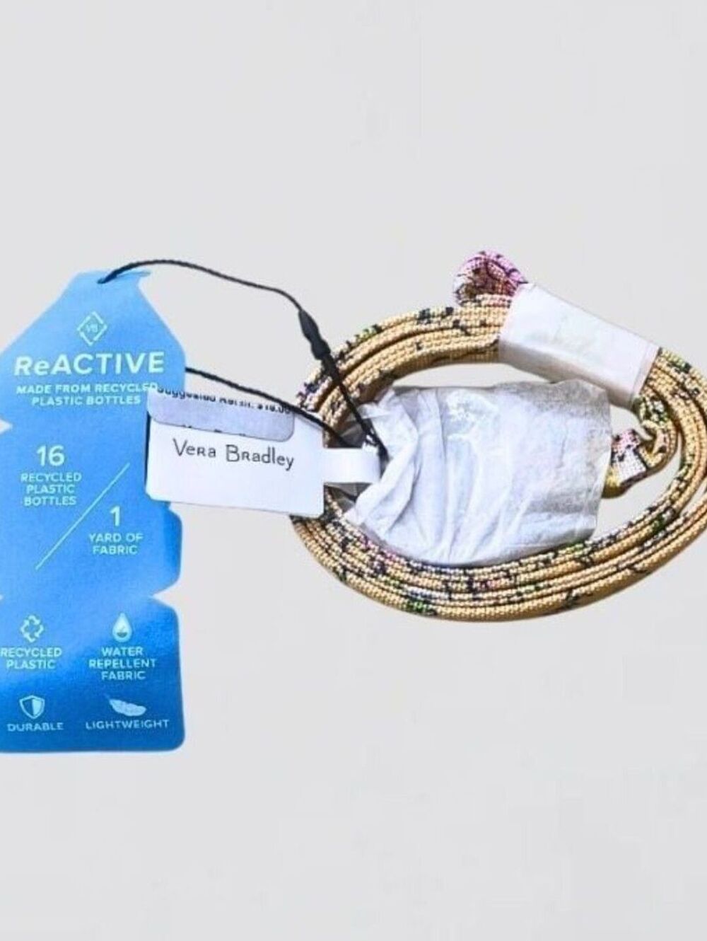 Vera Bradley ReActive Lanyard Sunlit Garden Pattern New With Tags